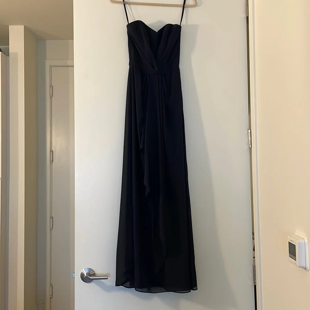 Navy Bridesmaid/Prom Dress - Picture 1 of 6